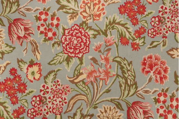 Thibaut Palermo Printed Drapery Fabric in Teal