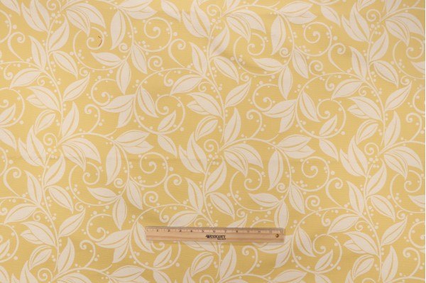 Fonthill Gigi Damask Decorator Fabric in Jaune