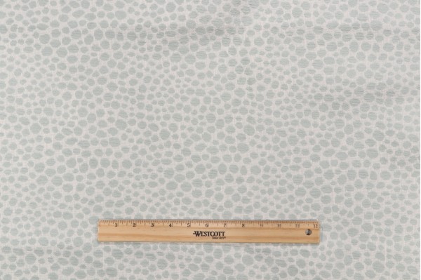 Spot Woven Chenille Upholstery Fabric in Mist Blue