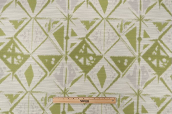 Kanoko Woven Polyester Outdoor Fabric in Lime
