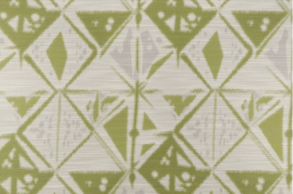 Kanoko Woven Polyester Outdoor Fabric in Lime