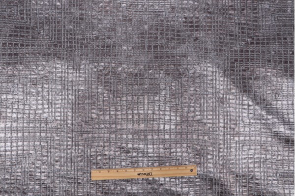 Josey Embroidered Decorator Fabric in Slate Blue