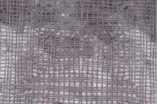 Josey Embroidered Decorator Fabric in Slate Blue