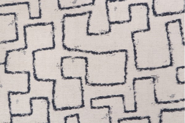 Crypton Imala High Performance Chenille Upholstery Fabric in Indigo Cream