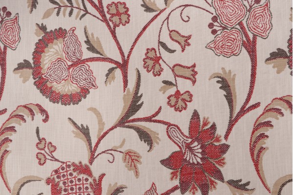 Click for 8.13 Yards Valdese Weavers Kalitta Tapestry Outdoor Fabric in Crimson Valdese Weavers Kalitta Tapestry Outdoor Fabric in Crimson