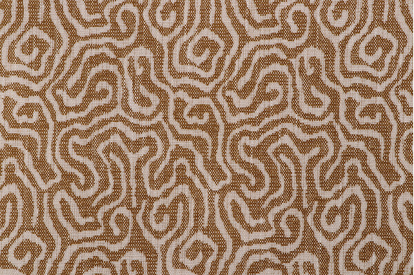 Richloom Pisces Woven Chenille Upholstery Fabric in Brass 