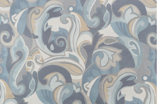 Sample of Richloom Armand Printed Chenille Decorator Fabric in Vapor 