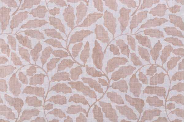 Sample of Richloom Boutique Printed Linen Blend Drapery Fabric in Tearose 