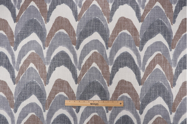 Sample of Richloom Departures Printed Polyester Blend Drapery Fabric in Brindle 
