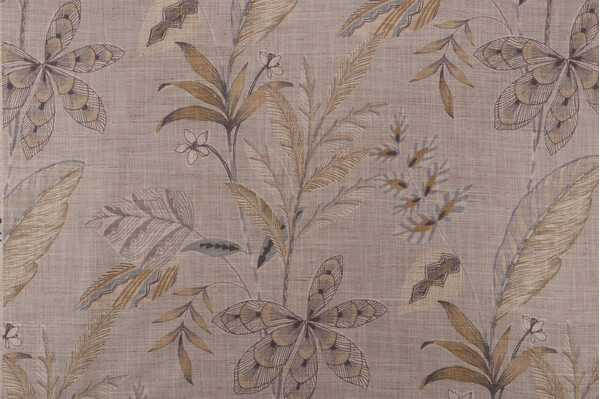 Sample of Richloom Printmaker Printed Polyester Drapery Fabric in Flax 