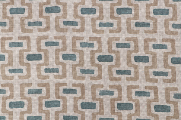 Sample of Richloom Guess Printed Cotton Blend Drapery Fabric in Linen 