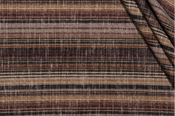 PK Lifestyles Carson Stripe Woven Chenille Upholstery Fabric in Woodland 