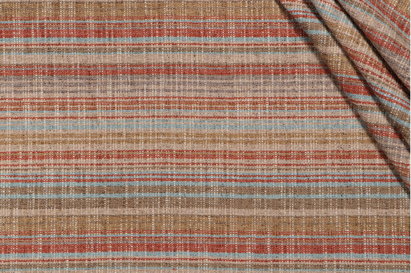 PK Lifestyles Carson Stripe Woven Chenille Upholstery Fabric in Canyon 