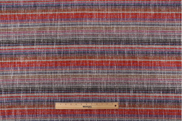PK Lifestyles Carson Stripe Woven Chenille Upholstery Fabric in Sunset 