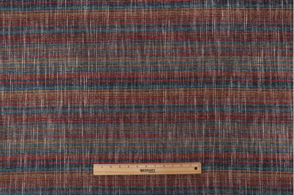 PK Lifestyles Carson Stripe Woven Chenille Upholstery Fabric in Saddle 