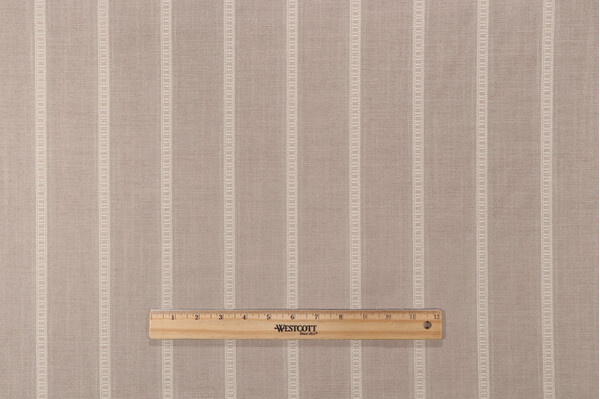 PK Lifestyles Rancho Stripe Woven Chenille Upholstery Fabric in Pebble 