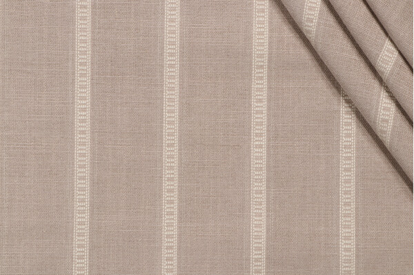 PK Lifestyles Rancho Stripe Woven Chenille Upholstery Fabric in Pebble 
