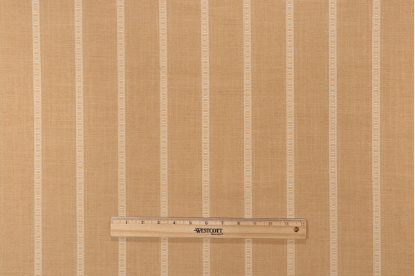 PK Lifestyles Rancho Stripe Woven Chenille Upholstery Fabric in Gold 