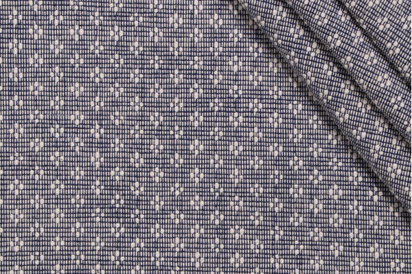PK Lifestyles Bay Leaf Woven Upholstery Fabric in Indigo 