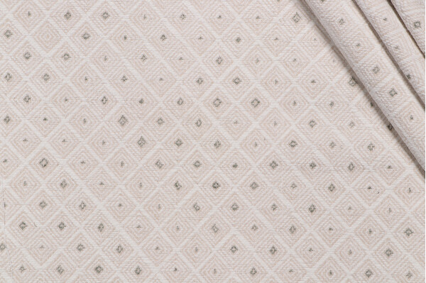 PK Lifestyles Fading Diamond Woven Chenille Upholstery Fabric in Moss 
