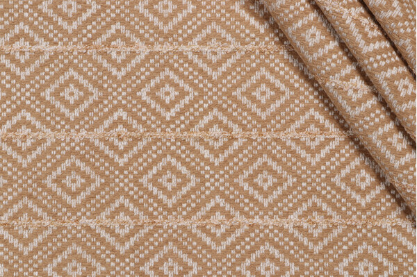 Sample of PK Lifestyles Diamante Woven Chenille Upholstery Fabric in Gold 