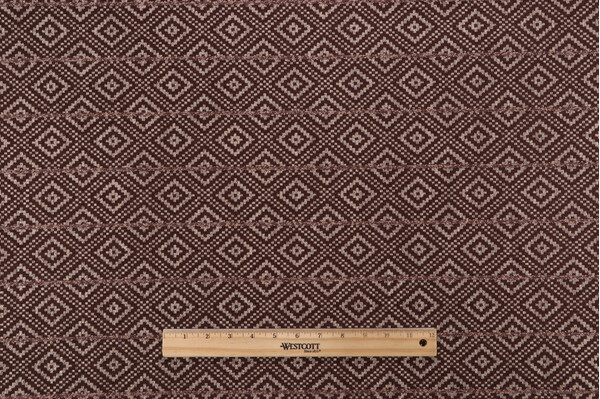 Sample of PK Lifestyles Diamante Woven Chenille Upholstery Fabric in Coffee 