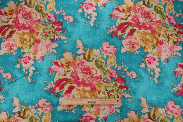 Click for Covington Venus Printed Cotton Blend Drapery Fabric in Caribbean  Covington Venus Printed Cotton Blend Drapery Fabric in Caribbean