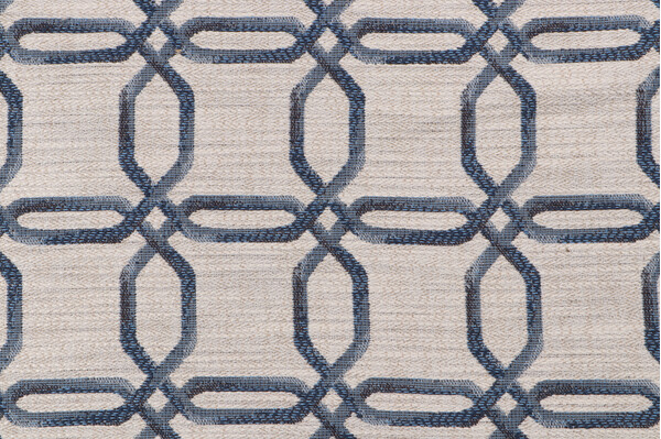 King Textiles Maxime Woven Upholstery Fabric in Blue Jay 