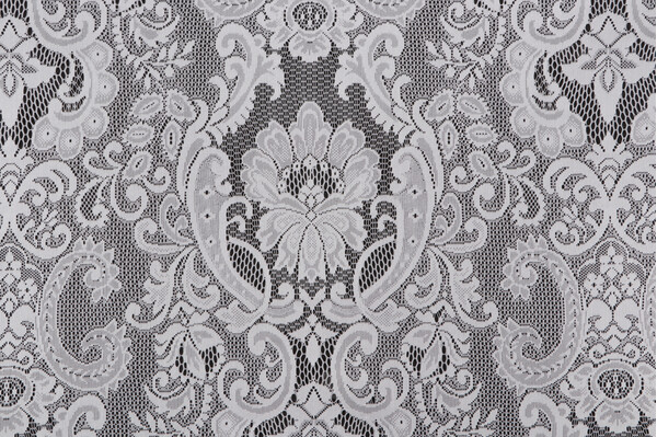 Unique Quality Fabrics Westbury Sheer Lace Drapery Fabric in Ivory