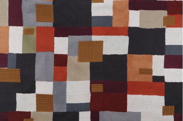 Sample of PK Lifestyles On The Square Printed & Embroidered Drapery Fabric in Woodlands 