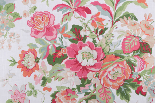 PK Lifestyles Marlee Printed Cotton Drapery Fabric in Nectar 