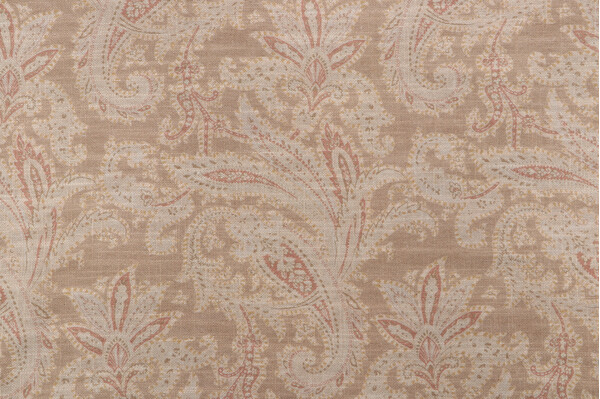 Sample of PK Lifestyles Cabin Fever Printed Cotton Drapery Fabric in Toast 