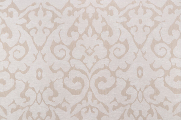 PK Lifestyles Verona Damask Woven Chenille Upholstery Fabric in Parchment 