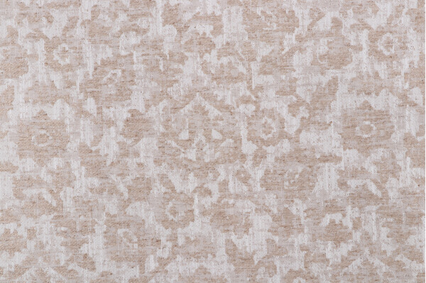 PK Lifestyles Bijar Floral Damask Upholstery Fabric in Linen 