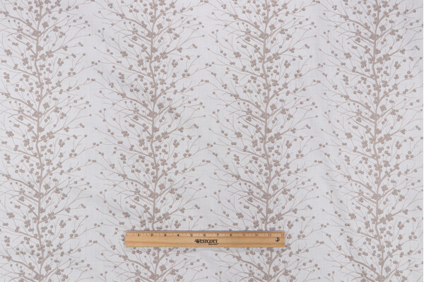 Mill Creek Spruce Embroidered Drapery Fabric in Dusk