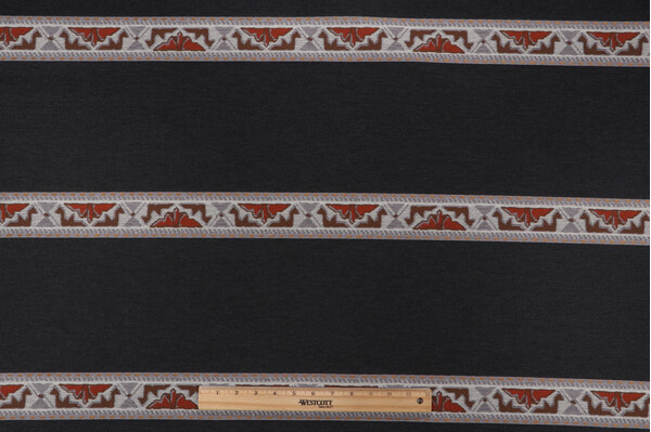 Davila Woven Upholstery Fabric in Charcoal