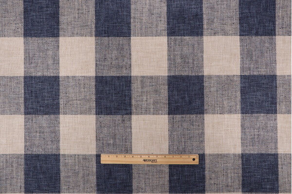 P Kaufmann Check Please Woven Upholstery Fabric in Lakeland
