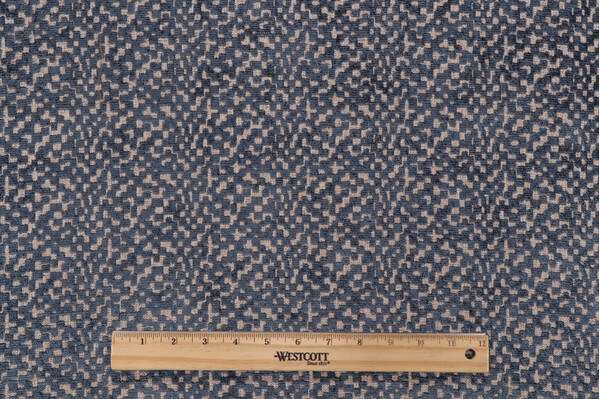 Nardes Pascal Woven Chenille Upholstery Fabric in Teal