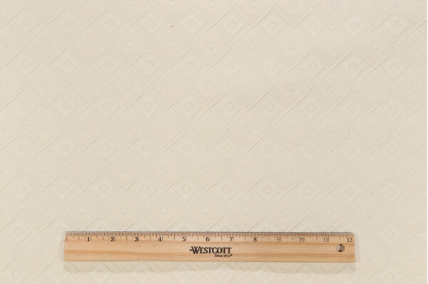 Scalamandre Harrison House Matelasse Upholstery Fabric in Cream 
