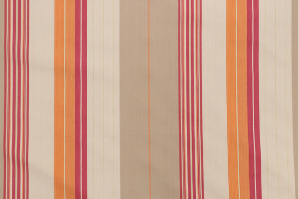 Fonthill Saratoga Stripe Woven Decorator Fabric in Red Multi