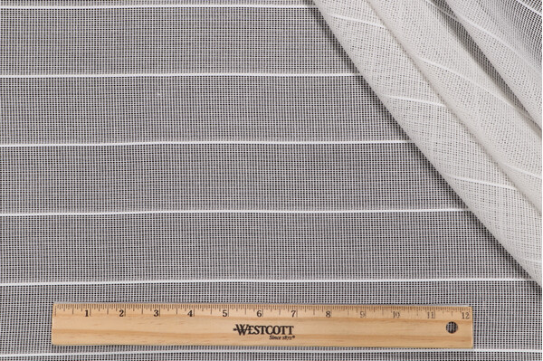 Scalamandre Sheer Stripe Drapery Fabric in White