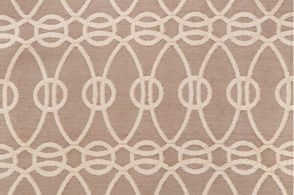Scalamandre Interlochen Chenille Damask Upholstery Fabric in Mocha