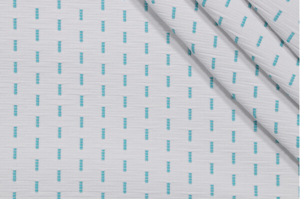 Scalamandre Madakat Beach Woven Polyolefin Outdoor Fabric in Turquoise