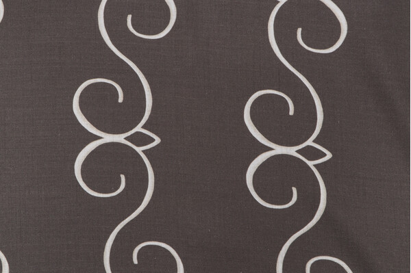 Scalamandre Jemima Printed Linen Drapery Fabric in Slate