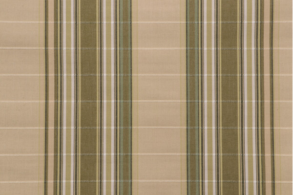 Grey Watkins Cordina Stripe Woven Upholstery Fabric in Green
