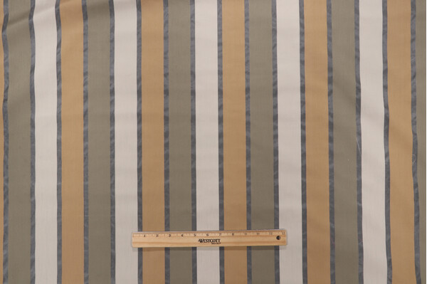 Fonthill Vivaldi Sheer Silk Drapery Fabric in Taupe
