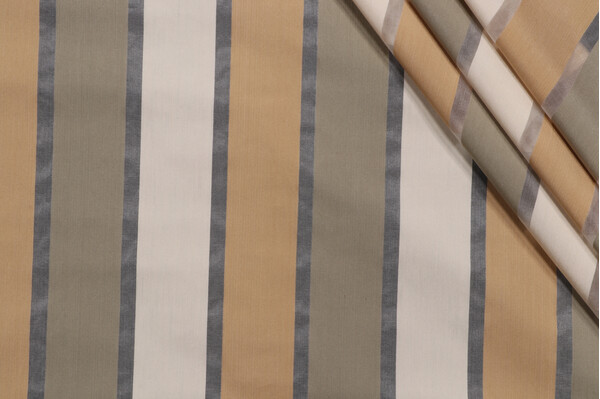 Fonthill Vivaldi Sheer Silk Drapery Fabric in Taupe