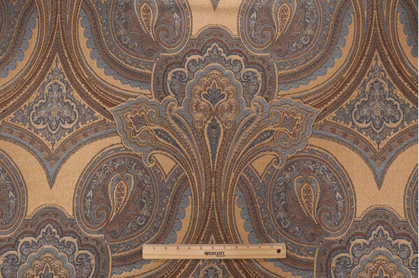 Click for 13.38 Yards Scalamandre Balraj Tapestry Upholstery Fabric in Blue Scalamandre Balraj Tapestry Upholstery Fabric in Blue