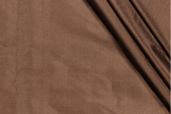 Silk Decorator Fabric in Cocoa