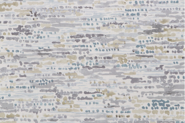 Textile 360 Raindrops Printed Cotton Drapery Fabric in Aqua